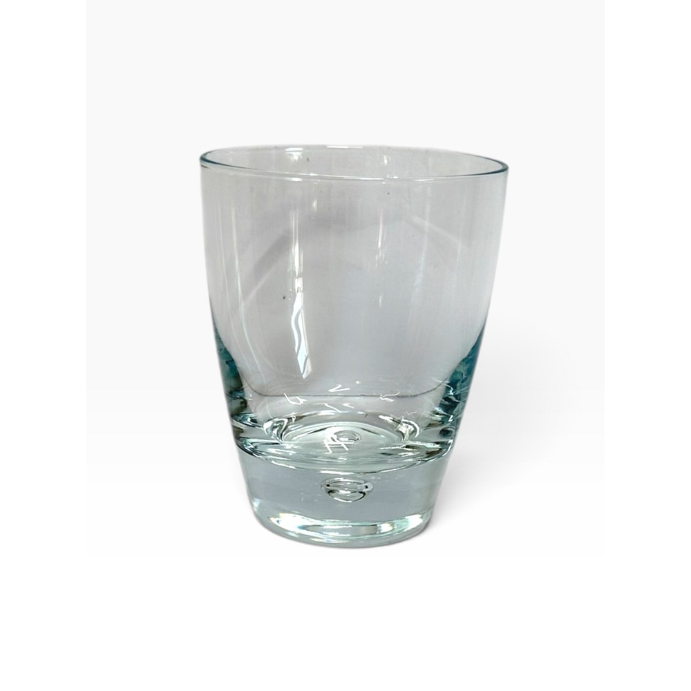 Bormioli Rocco Rocks Glass  Clear Luna Bubble Base Italy